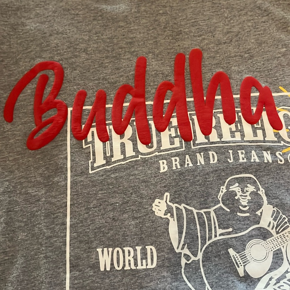 True Religion Buddha Was Here Mens T-shirt Sz M